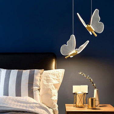 Minimalist Butterfly Bedside Chandelier - Long Line - Casatrail.com